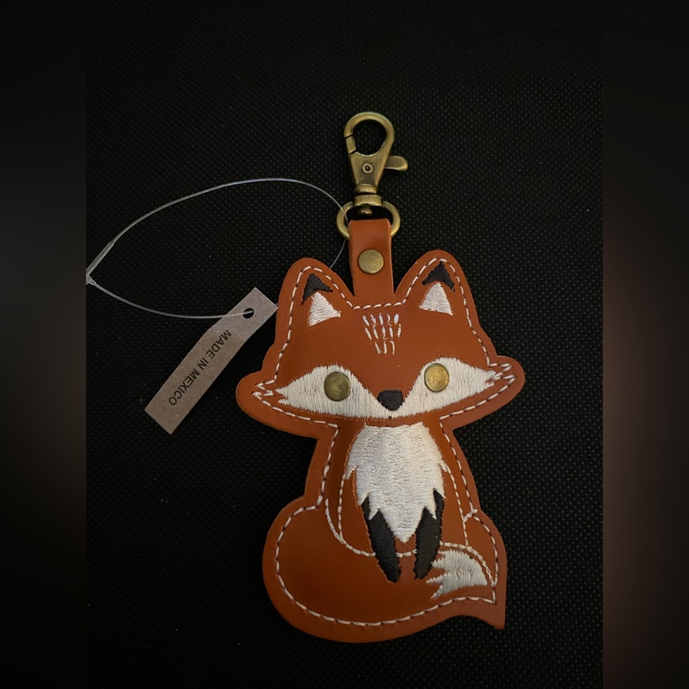 Portland Leather Goods Woodland Animal Keychain - Fox.